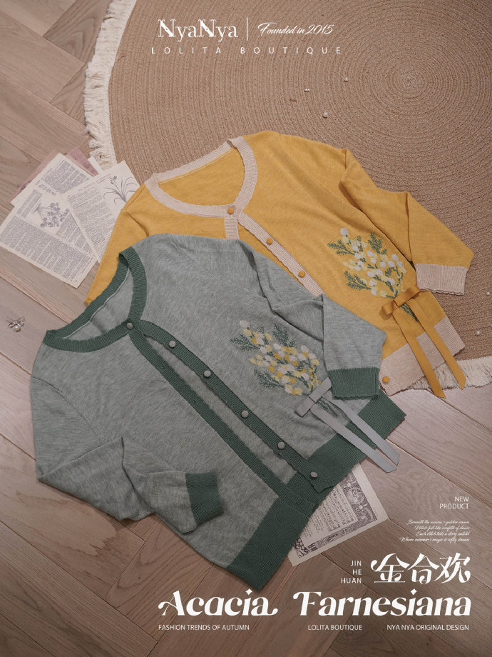 【受注予約8/20まで】Acacia Farnesiana ニットカーディガン