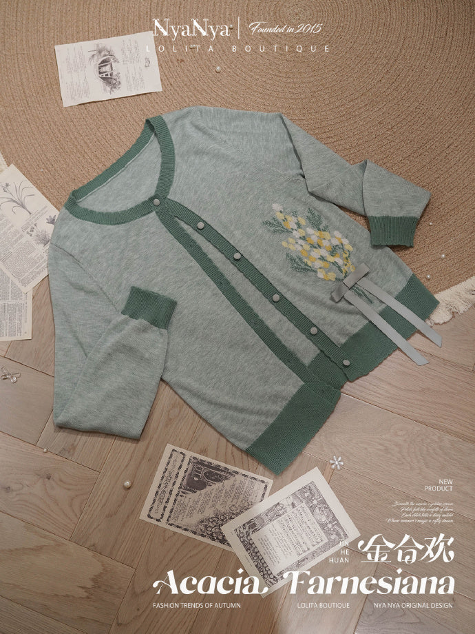 【受注予約8/20まで】Acacia Farnesiana ニットカーディガン