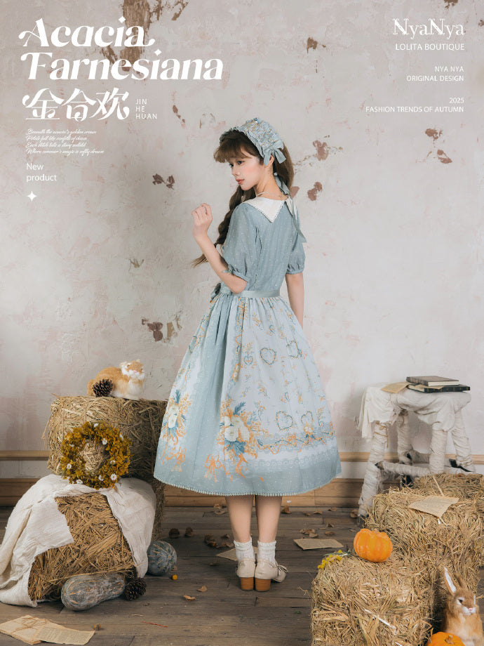 【受注予約8/20まで】Acacia Farnesiana プリントワンピース