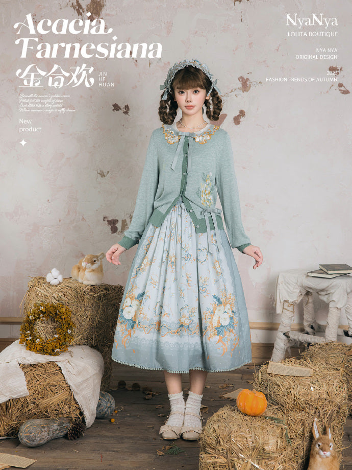 【受注予約8/20まで】Acacia Farnesiana プリントスカート