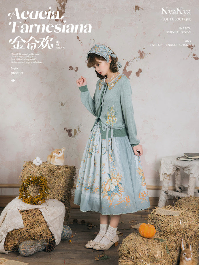 【受注予約8/20まで】Acacia Farnesiana プリントスカート