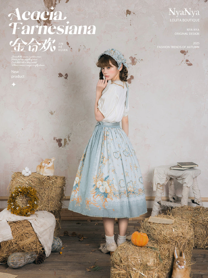 【受注予約8/20まで】Acacia Farnesiana プリントスカート