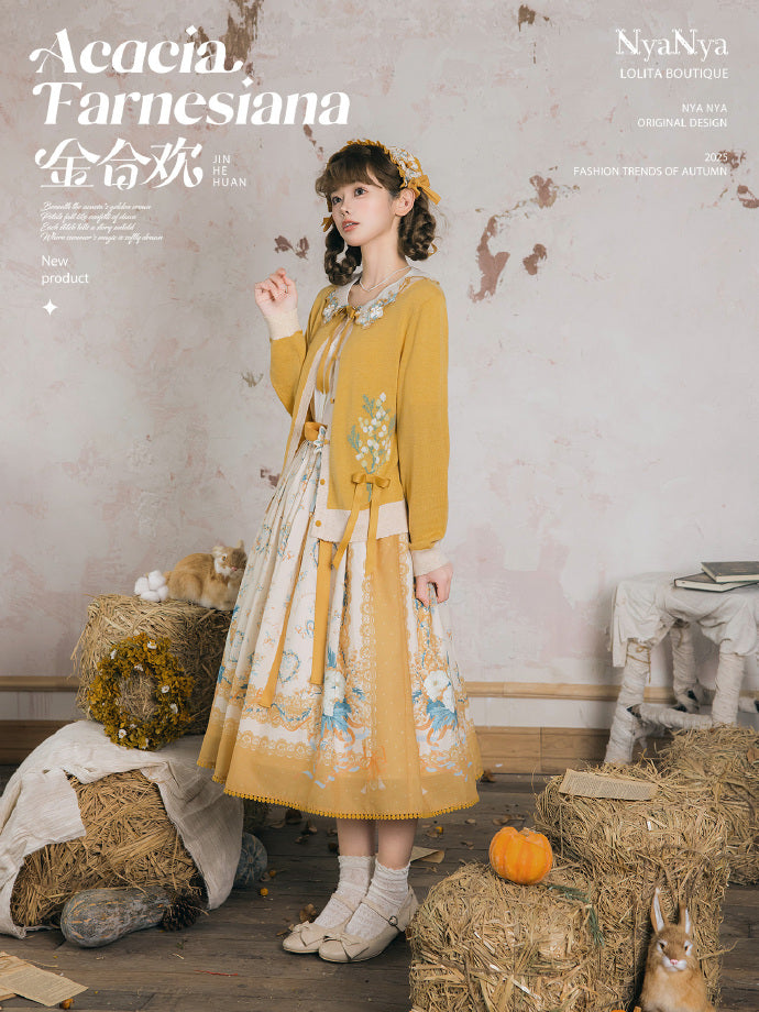 【受注予約8/20まで】Acacia Farnesiana プリントスカート