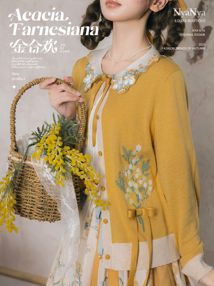 【受注予約8/20まで】Acacia Farnesiana プリントジャンパースカート