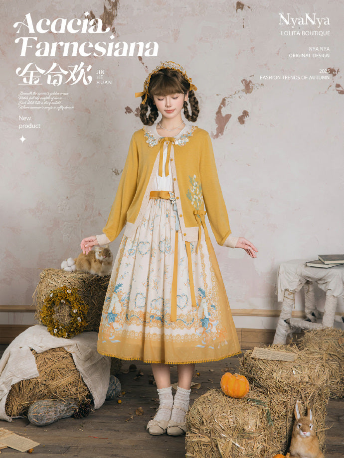 【受注予約8/20まで】Acacia Farnesiana プリントスカート