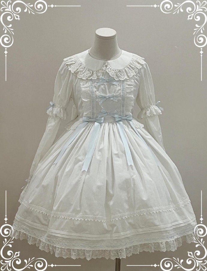 【受注予約5/21まで】Laura's Doll 付け袖付ワンピース・全5色