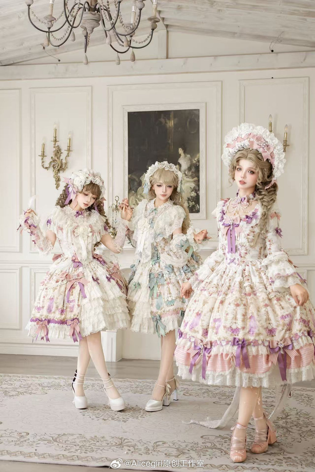 【受注予約6/16まで】Antique Gemstone Fragrance 姫袖ドレス単品