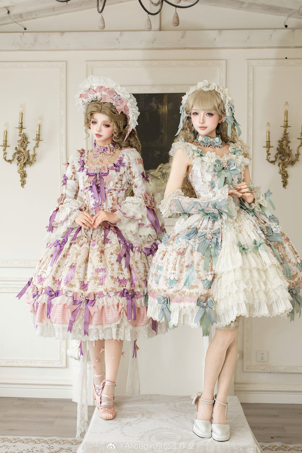 【受注予約6/16まで】Antique Gemstone Fragrance 姫袖ドレス単品