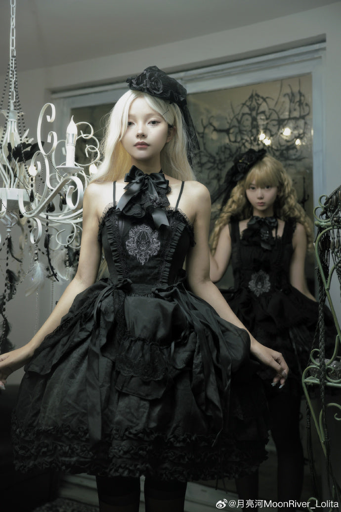 Pre-orders until 9/29] Moonlit Night Spider Jumper Skirt Type 1 –  ロリータファッション通販RonRon