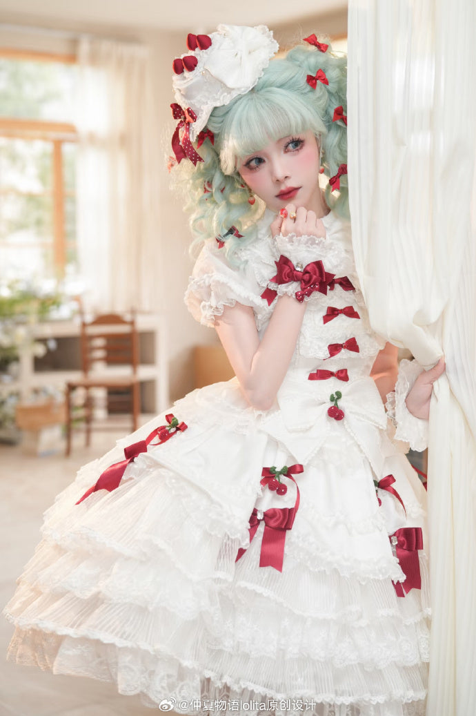 [Pre-orders until 2/10] Swing Strawberry Angel Luxury Jumper Skirt