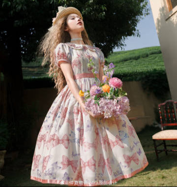 [Pre-orders available until 2/10] Ribbon Eternal Garden Short Sleeve Dress