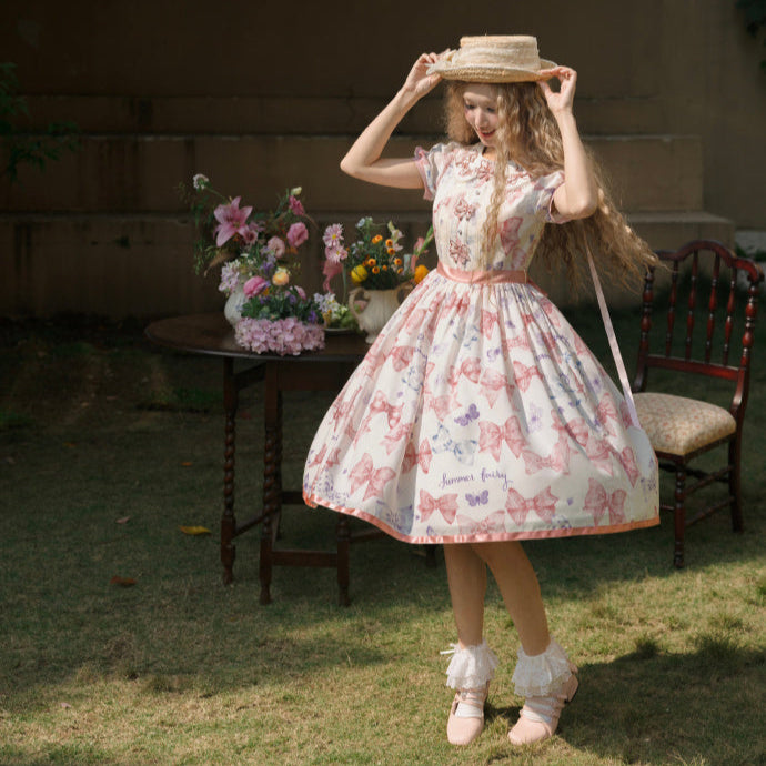 [Pre-orders available until 2/10] Ribbon Eternal Garden Short Sleeve Dress