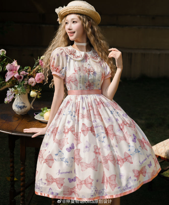 [Pre-orders available until 2/10] Ribbon Eternal Garden Short Sleeve Dress