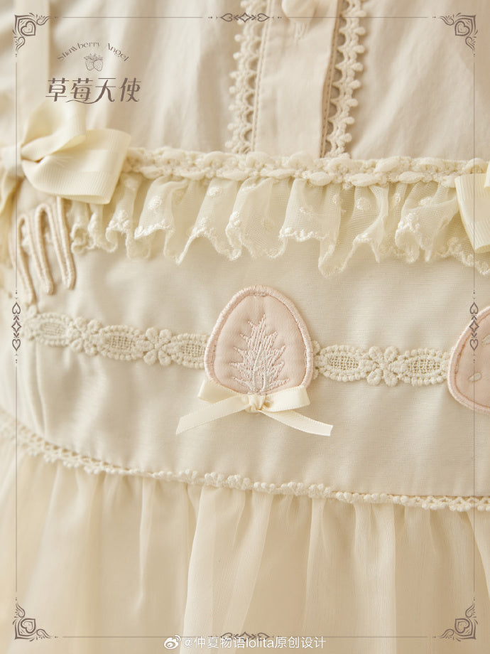 [Pre-orders until 2/10] Swing Strawberry Angel Frill Jumper Skirt