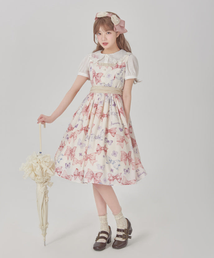 [Pre-orders available until 2/10] Ribbon Eternal Garden Tank Jumper Skirt