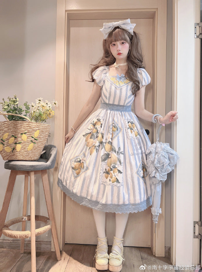 [Sales period ended] Lemon Island short sleeve dress