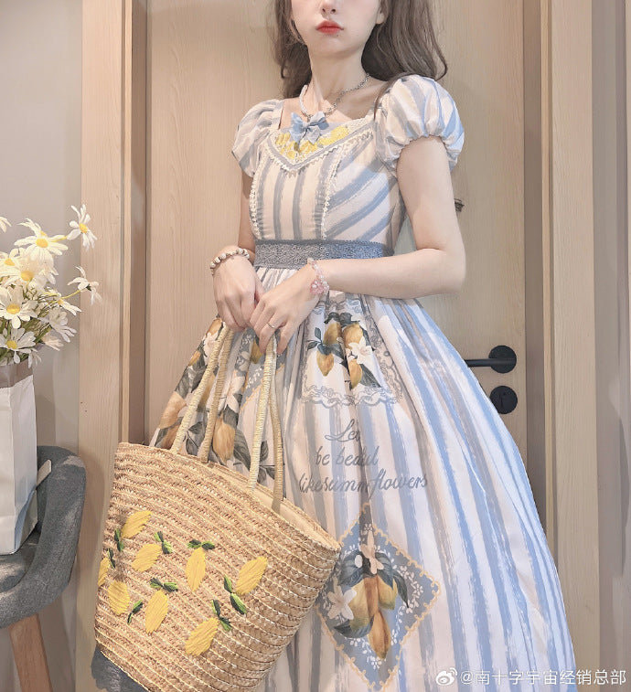 [Sales period ended] Lemon Island short sleeve dress