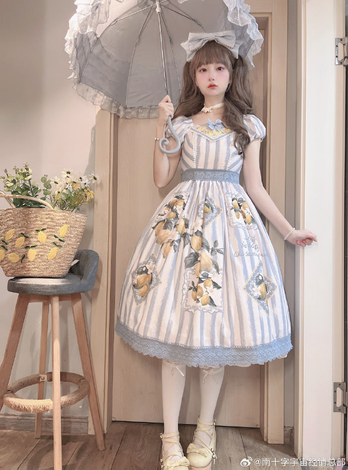 [Sales period ended] Lemon Island short sleeve dress