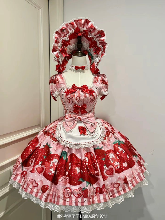 Dream to Strawberry  プリントワンピース