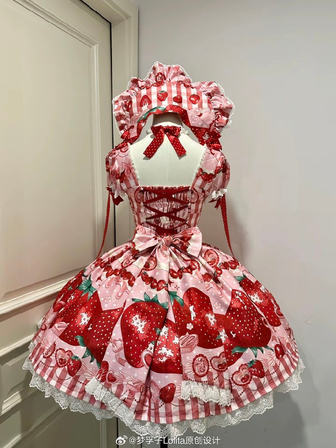 Dream to Strawberry  プリントワンピース