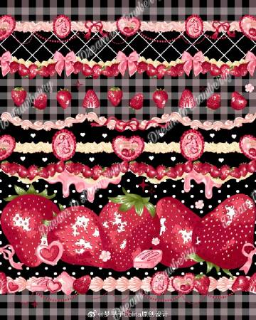 [Pre-orders available until 3/16] Dream to Strawberry Print Jumper Skirt