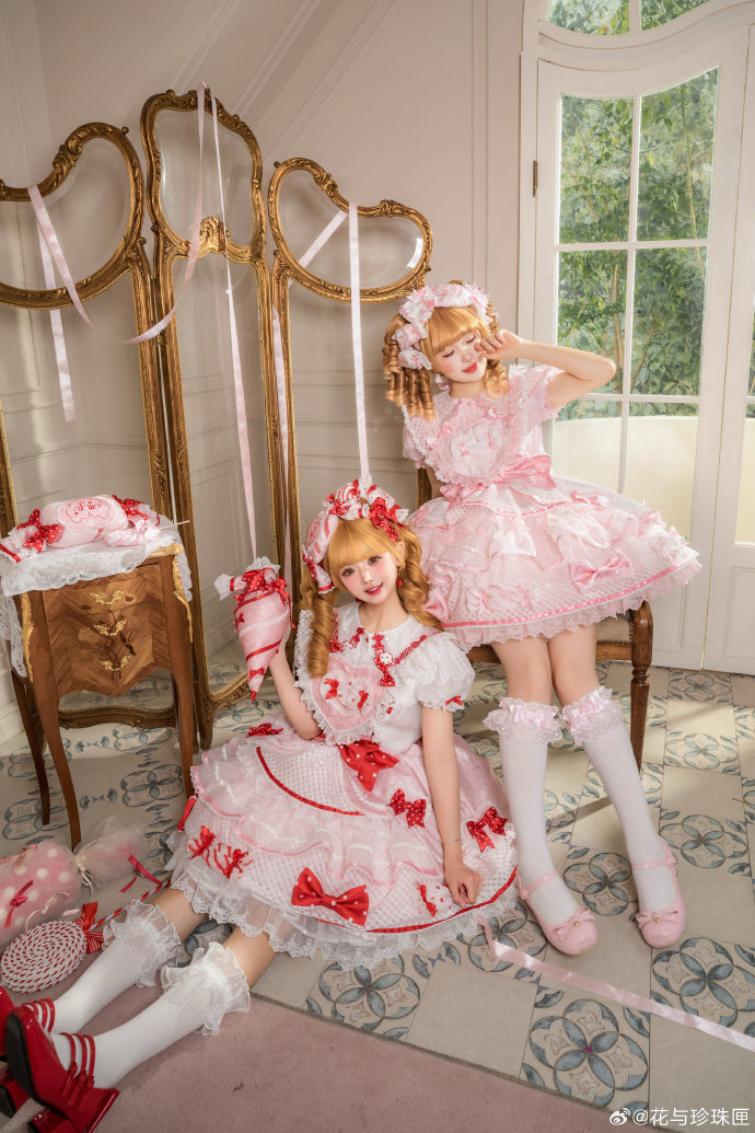 【受注予約12/8まで】Candy Doll サスペンダースカート