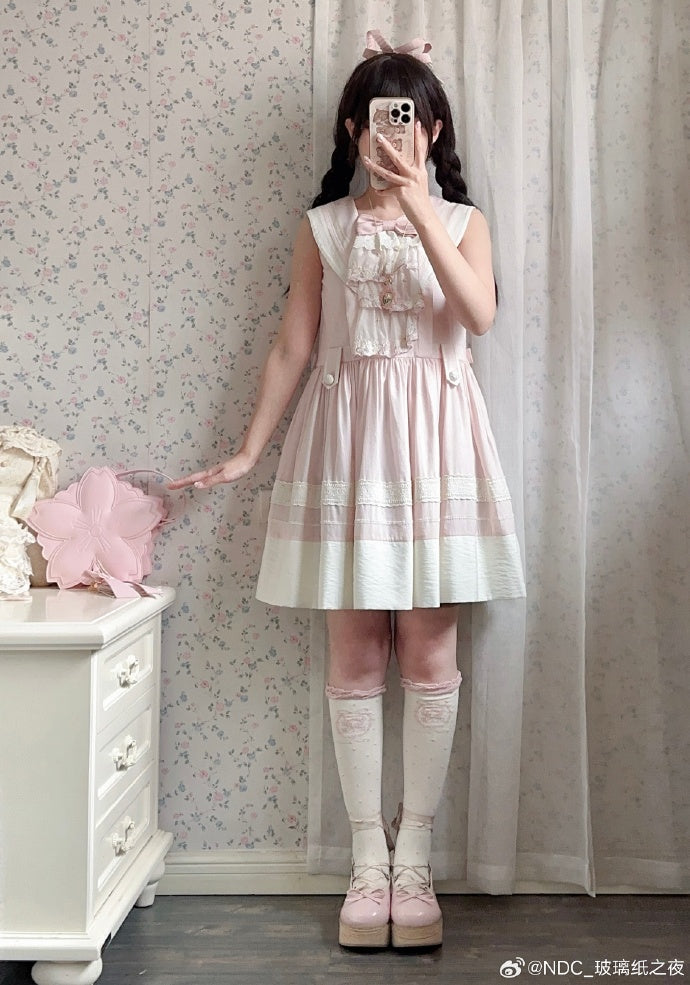 【受注予約5/29まで】Sailing Day セーラーカラー ジャンパースカート