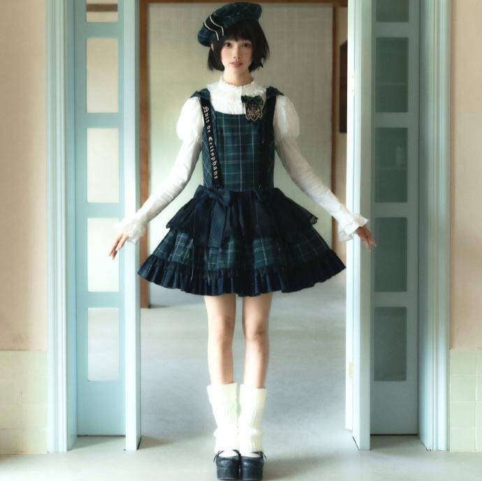 Thistle  Crown フード付きジャンパースカート