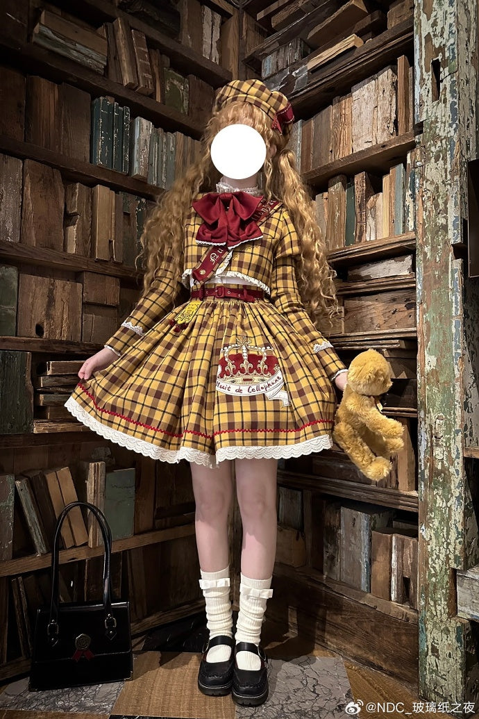 Thistle Crown チェックのミニ丈スカート