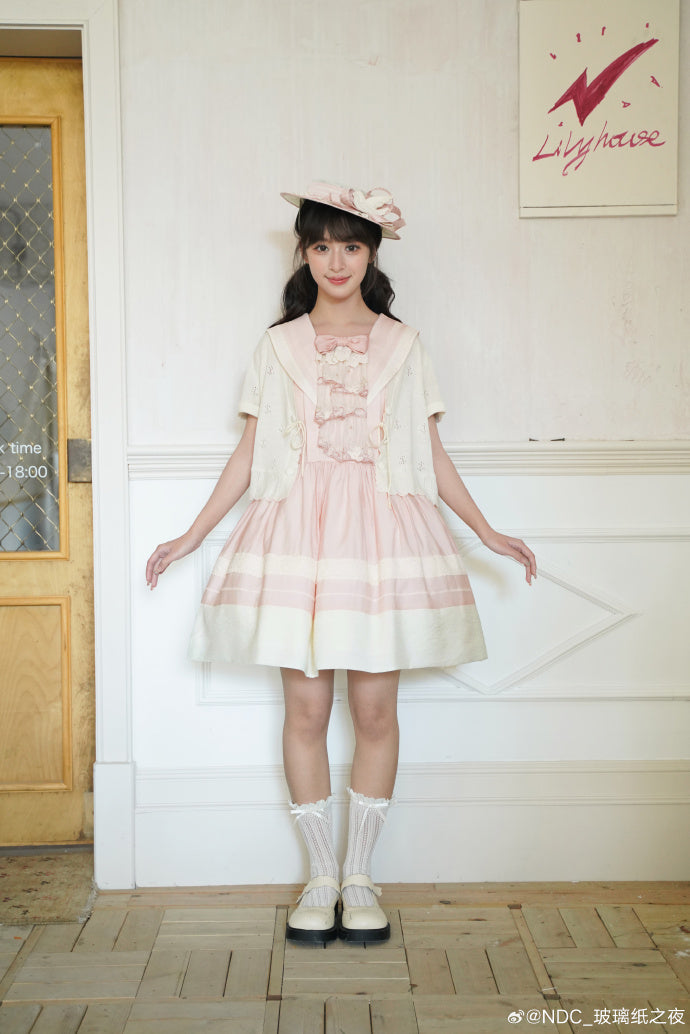 【受注予約5/29まで】Sailing Day セーラーカラー ジャンパースカート