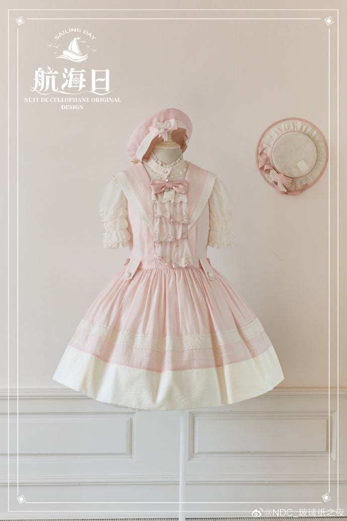 【受注予約5/29まで】Sailing Day セーラーカラー ジャンパースカート
