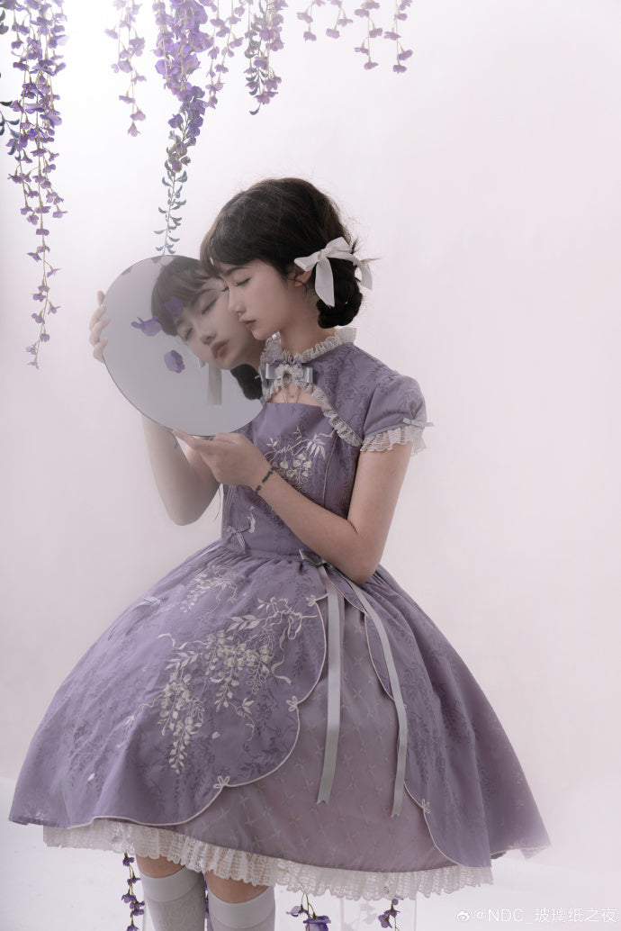 【受注予約6/18まで】紫藤幻夢 オープントップワンピース