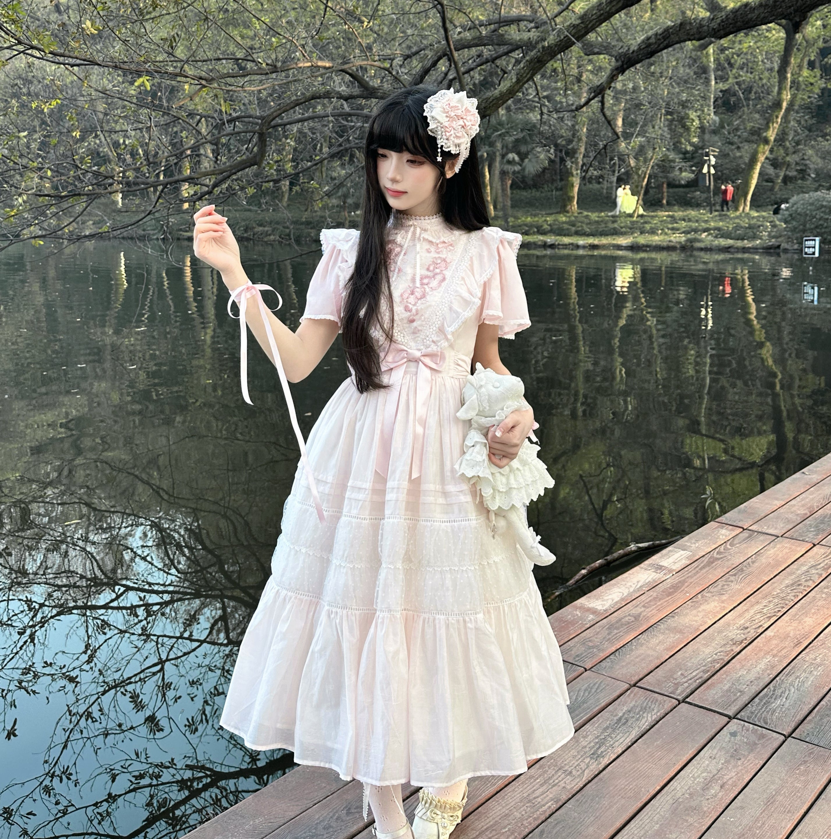受注予約1/15まで】春桜2.0 ロング丈ワンピース – ロリータ