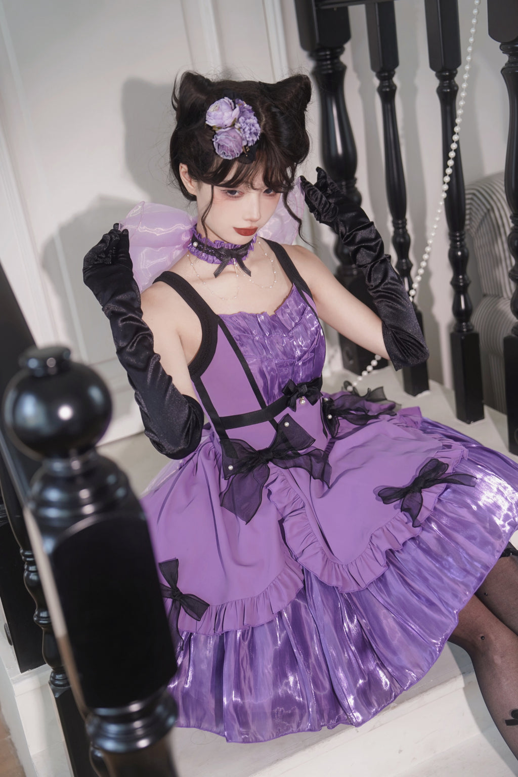 Rose Fairy イレギュラーヘムジャンパースカート 全5色