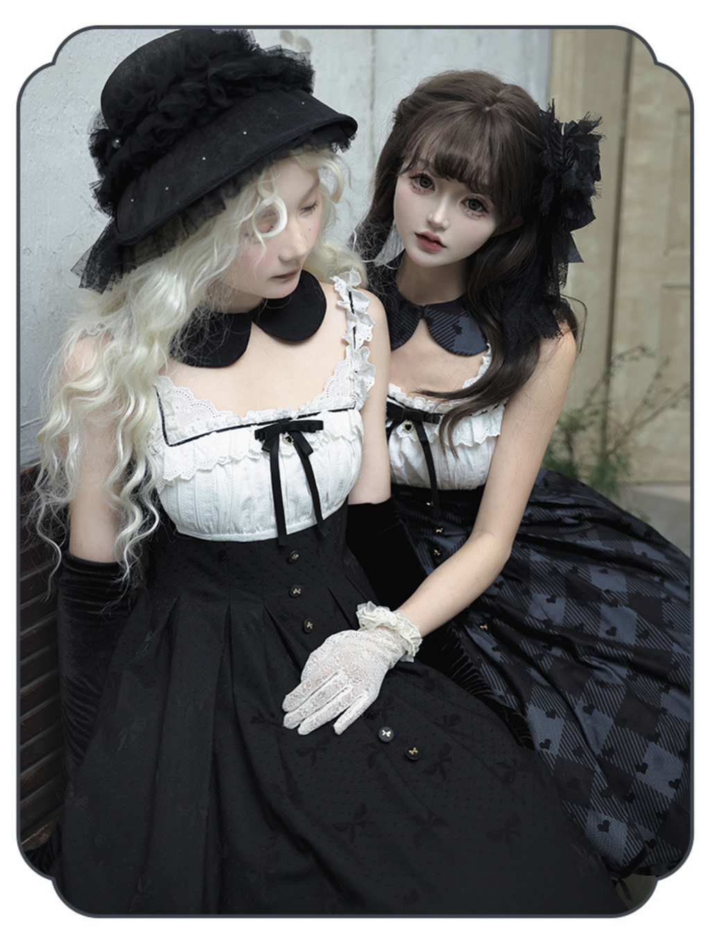 Silent Heart チェック柄ショート丈ジャンパースカートとジャケット
