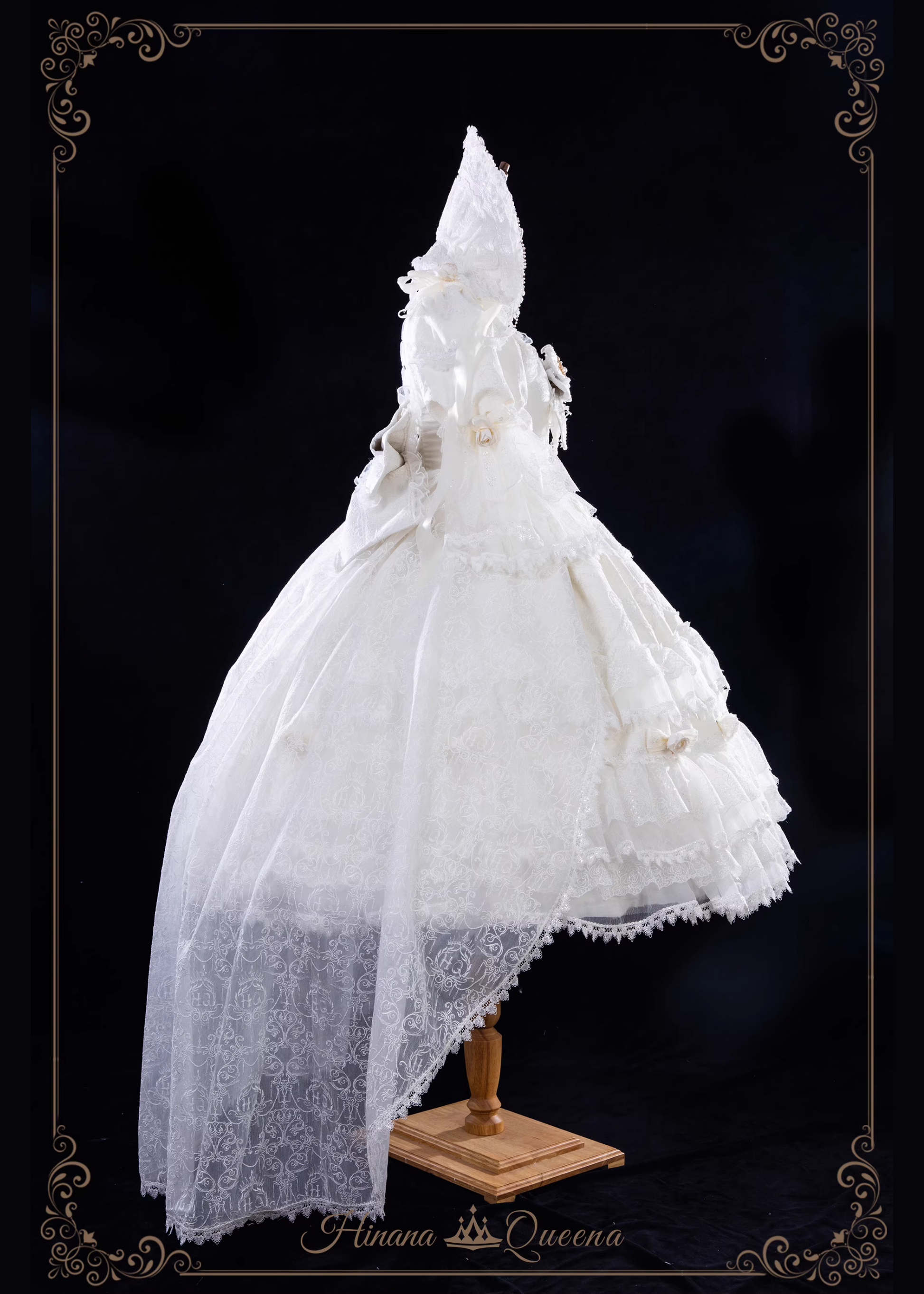 洋炉利 White Rose 3段フリル姫袖ドレス 単品・フルセット – ロリータファッション通販RonRon