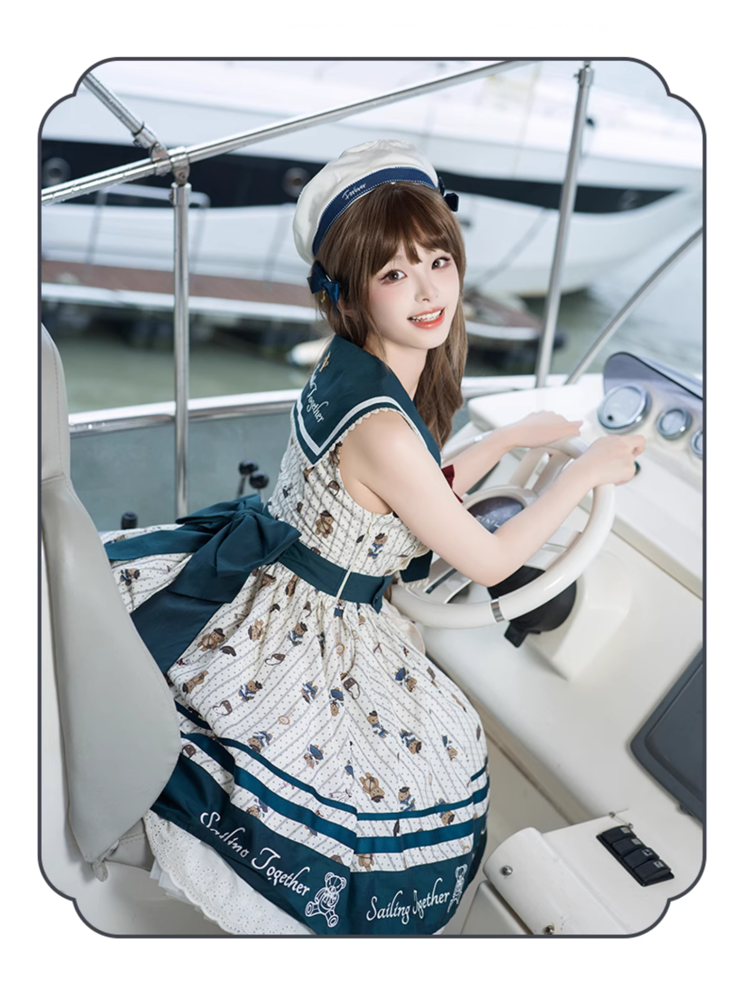 Marine Bear セーラーカラージャンパースカート