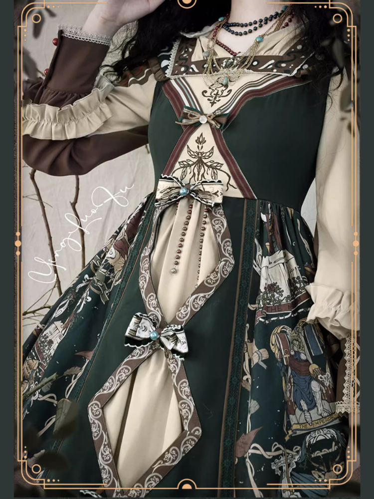 Tarot エジプト風フーディーワンピース ネックレス付