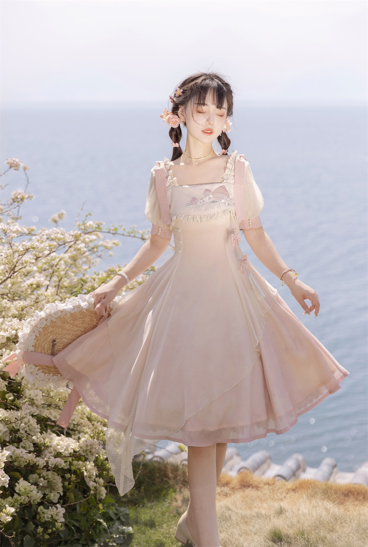 Little Peach スウィートフェアリー半袖ワンピース