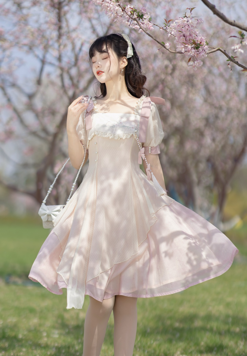 Little Peach スウィートフェアリー半袖ワンピース