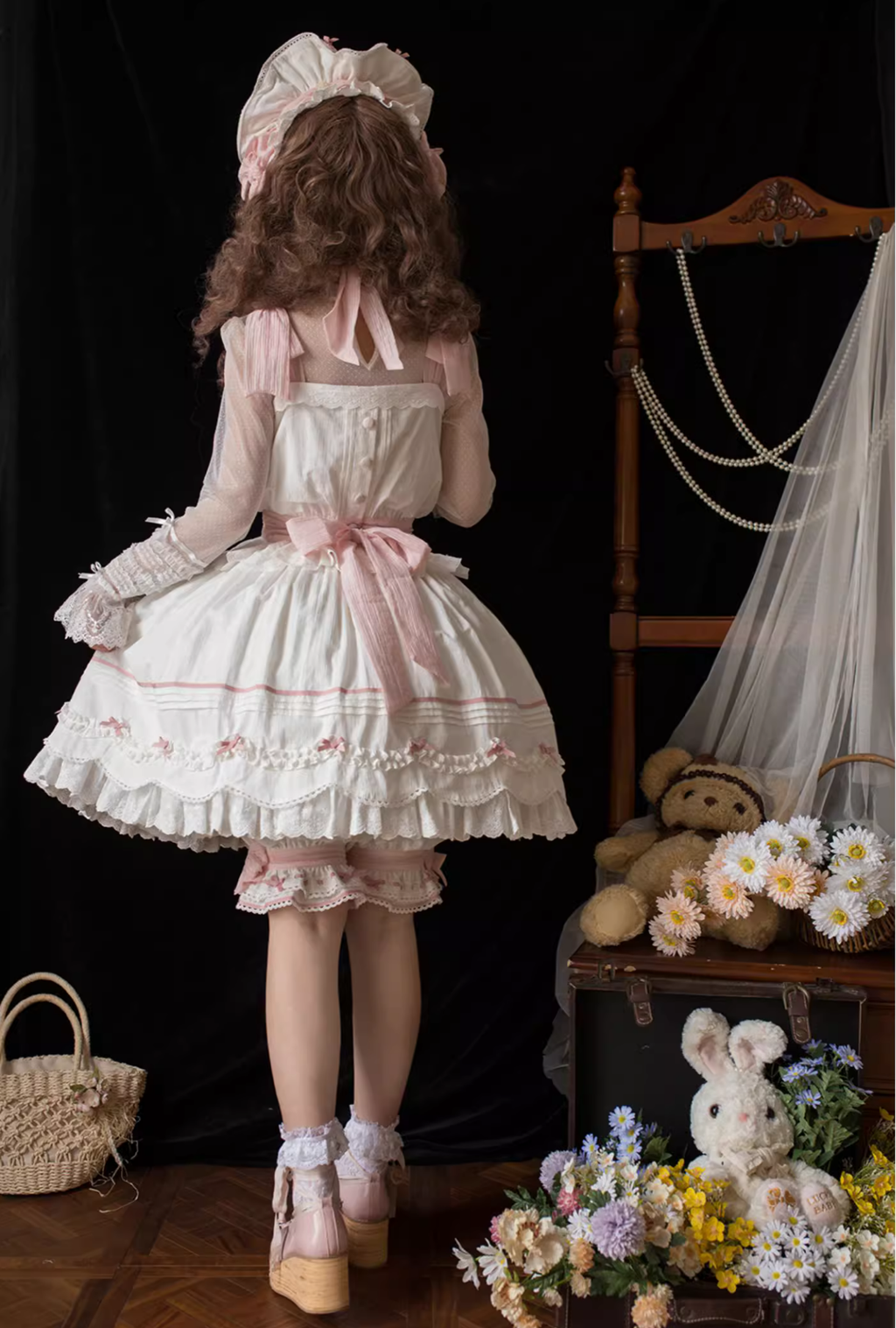Mysterious Embroidery コットン2wayノースリーブトップス