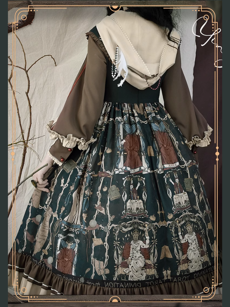 Tarot エジプト風フーディーワンピース ネックレス付