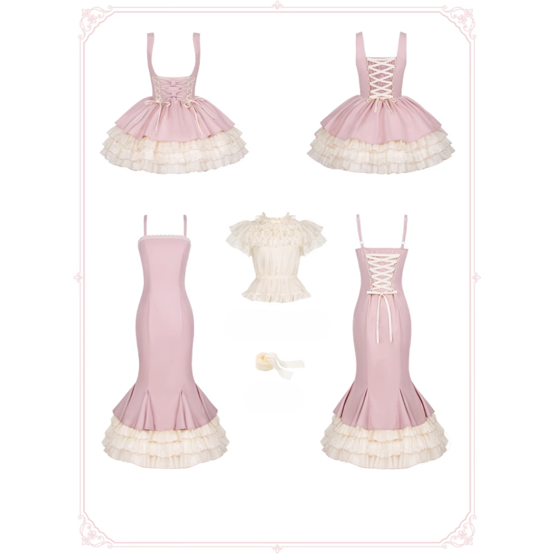 Love Diary フリルセットアップ　ショート丈・ロング丈