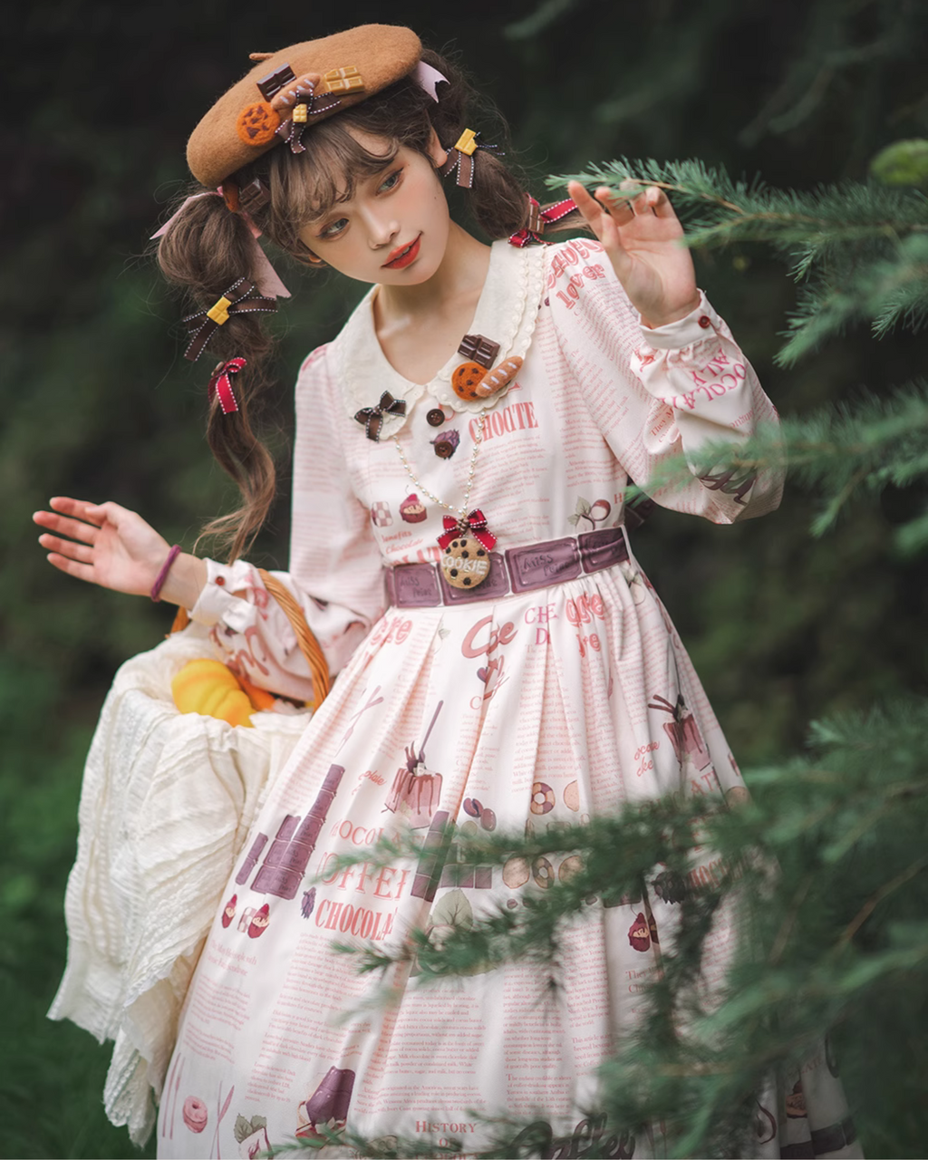 予約販売】Coffee Break チョコレートプリントワンピース – ロリータ 予約販売】Coffee Break チョコレートプリントワンピース – ロリータ
