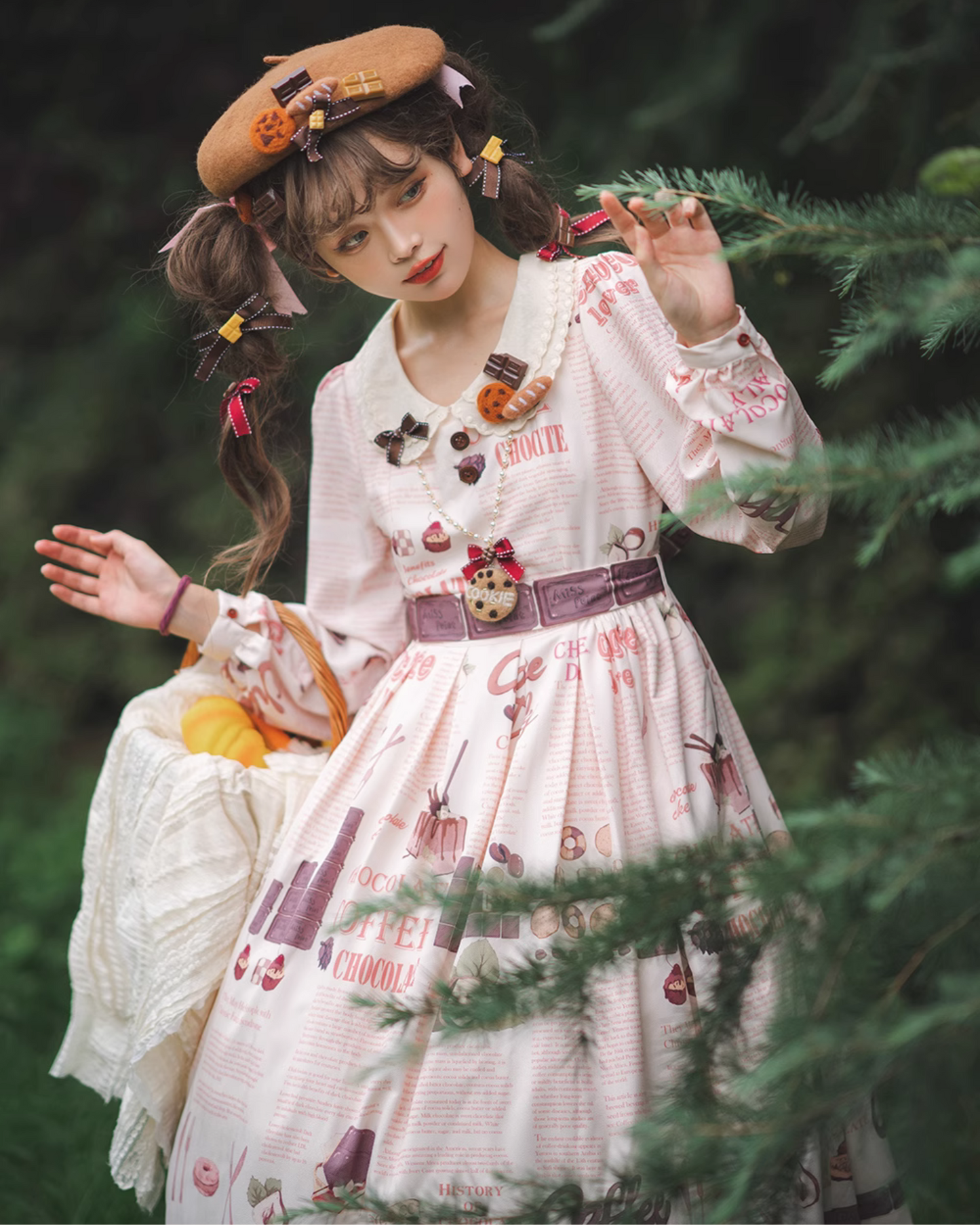 Coffee Break chocolate print dress