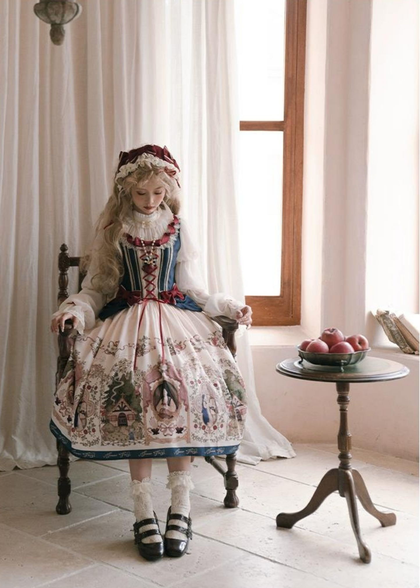 Rosy Cheeks 白雪姫風ワンピース – ロリータファッション通販RonRon Rosy Cheeks 白雪姫風ワンピース – ロリータファッション通販RonRon