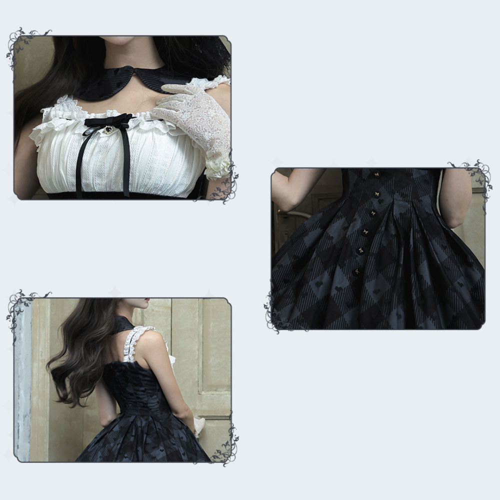 Silent Heart チェック柄ショート丈ジャンパースカートとジャケット