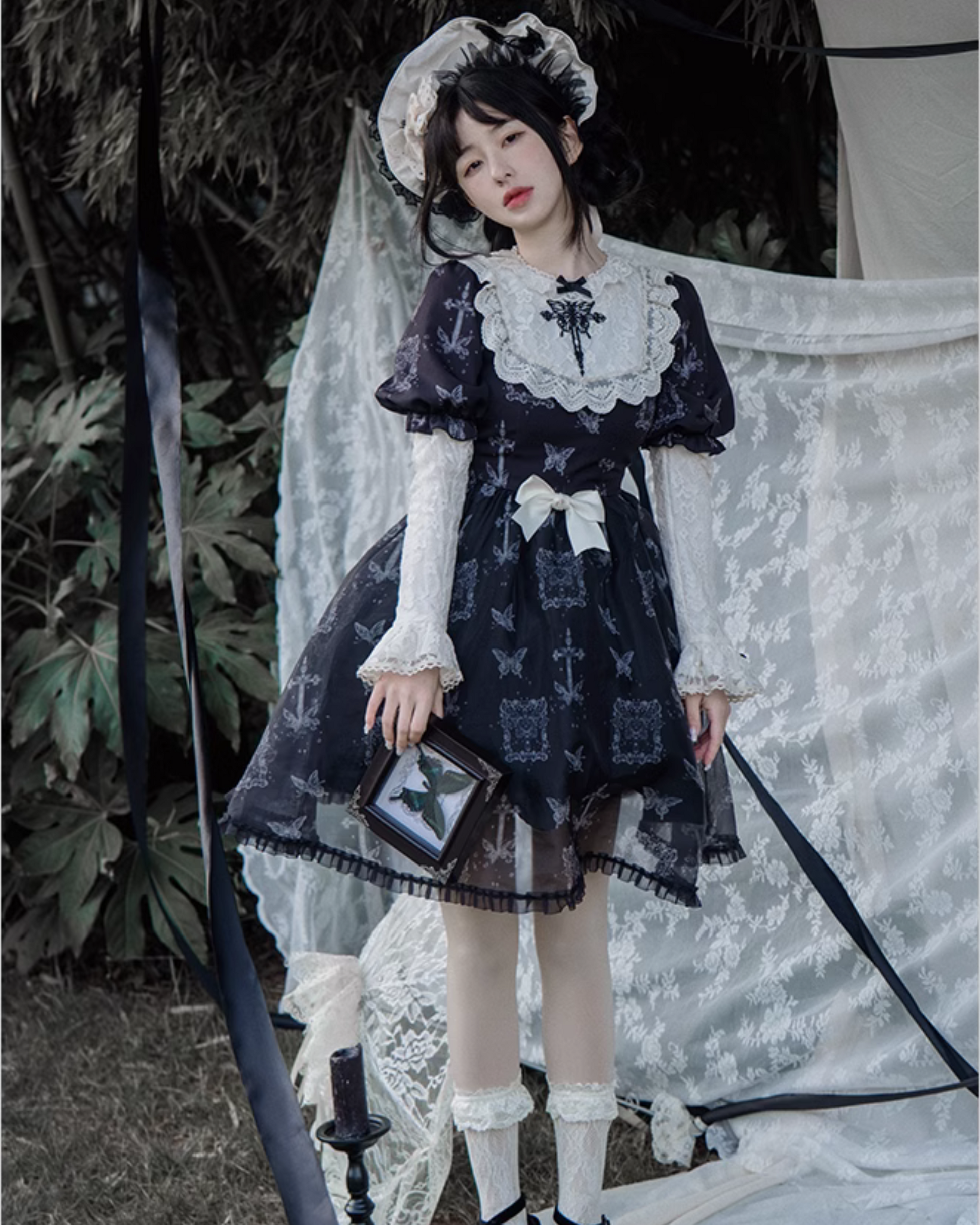 黒蝶2wayワンピース – ロリータファッション通販RonRon 黒蝶2wayワンピース – ロリータファッション通販RonRon