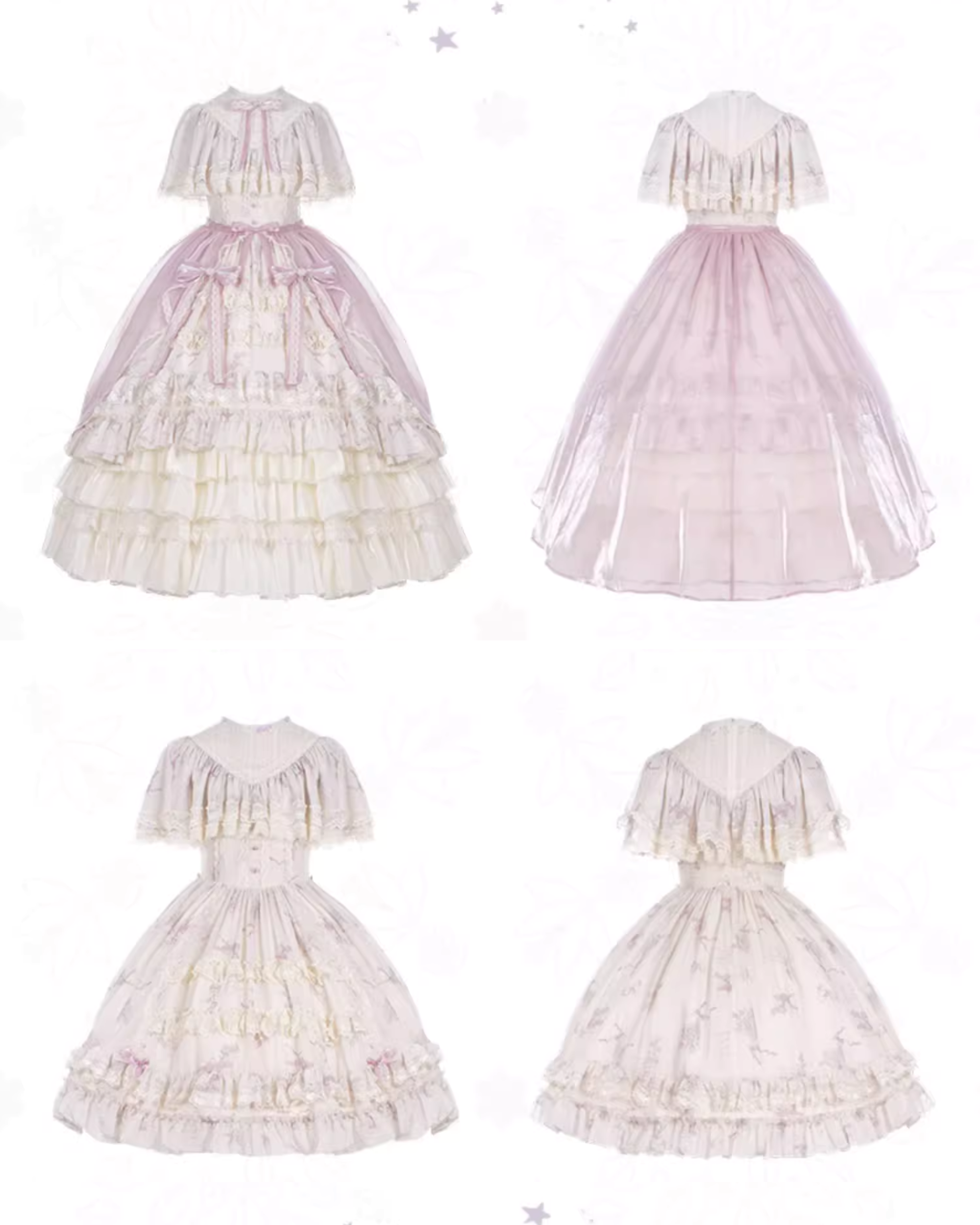 Edwardian クアドラプルリボンワンピース