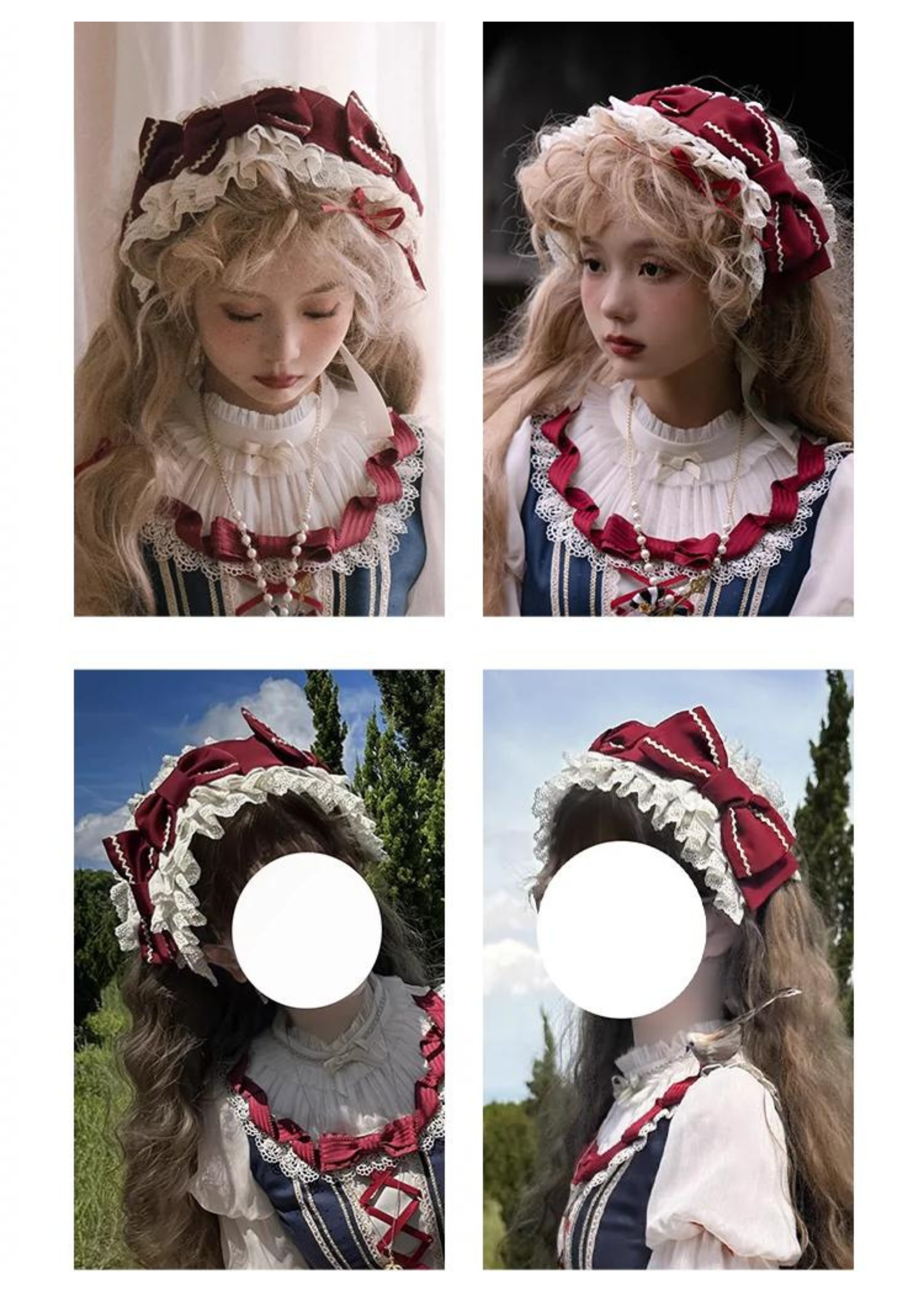 Rosy Cheeks ヘッドドレス・ブローチ